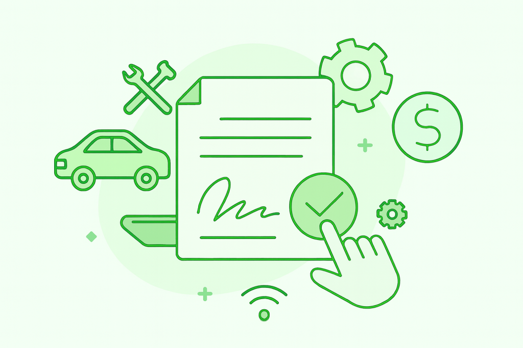 امضای دیجیتال دفترخونه برای خدمات خودرویی